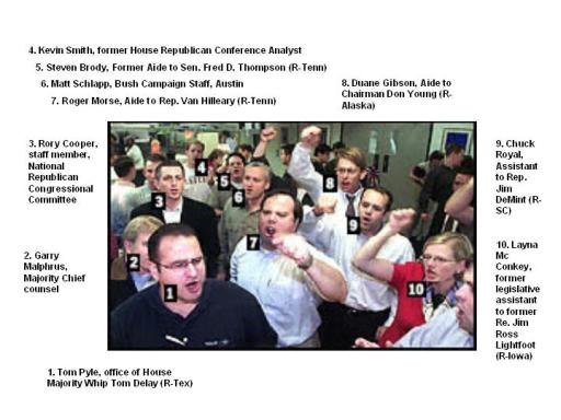Republican rioters in Florida, 2000